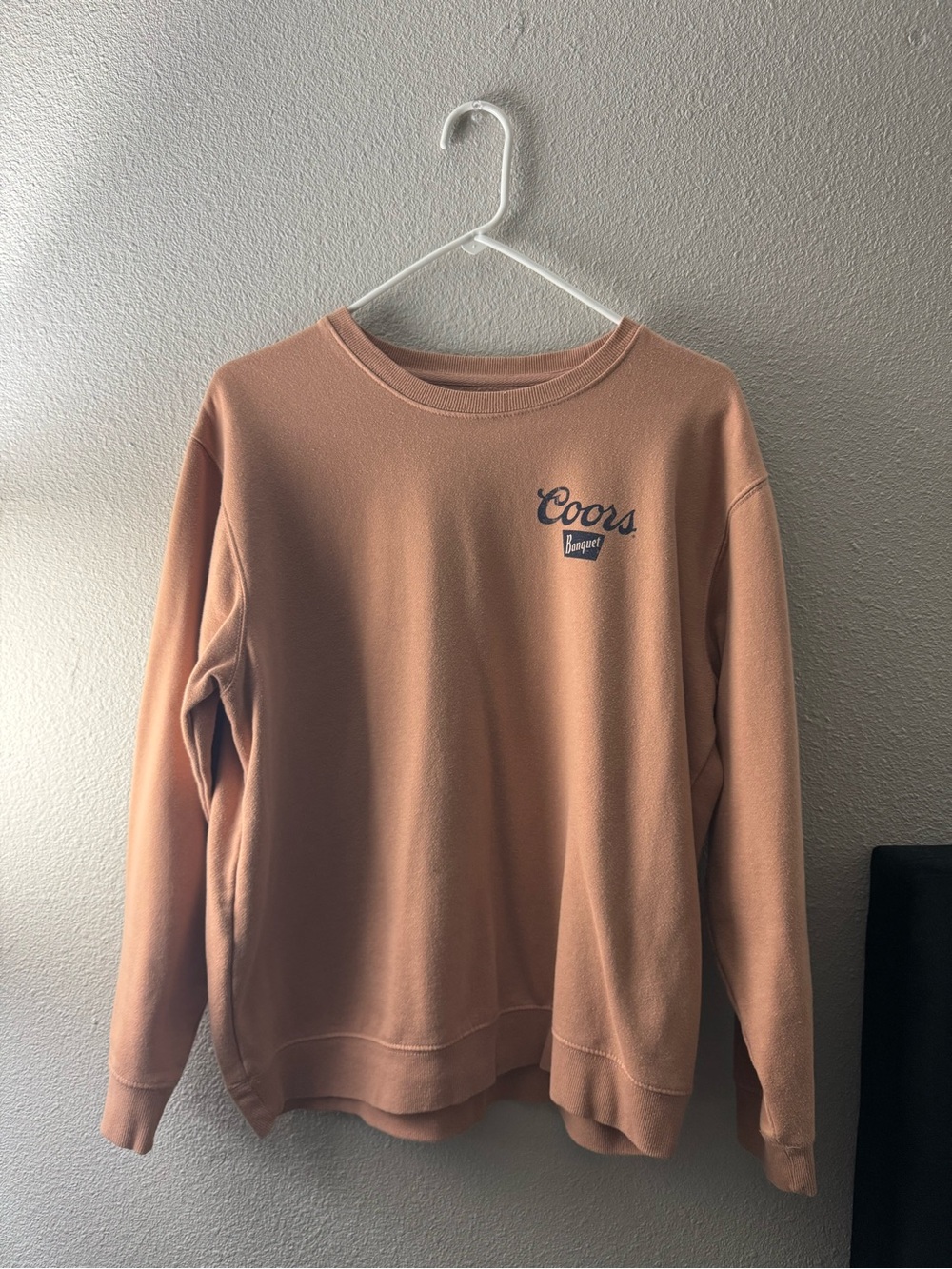 Coors Banquet Logo Crewneck Sweatshirt - Dusty Peach